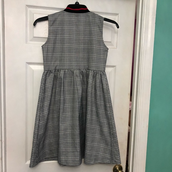 Girls plaid zip front dress - Picture 3 of 3